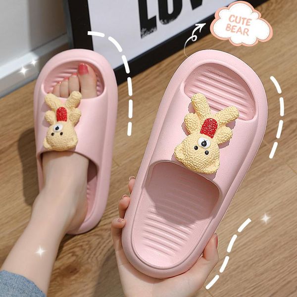 slippers summer soft thick platform slides women men sandals flip flops 3d bear cartoon beach bathroom indoor couples shoes, Black
slippers summer soft thick platform slides women men sandals flip flops 3d bear cartoon beach bathroom indoor couples shoes, Black