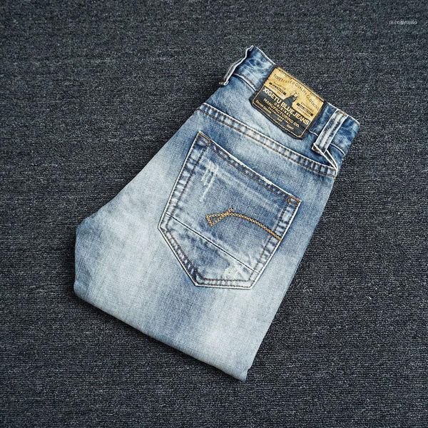 men's jeans italian vinatge fashion men slim fit ripped embroidery patchwork biker pants streetwear designer hip hop men1, Blue
men's jeans italian vinatge fashion men slim fit ripped embroidery patchwork biker pants streetwear designer hip hop men1, Blue