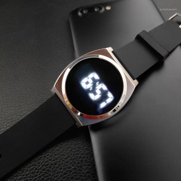 wristwatches simple  casual led waterproof touch screen digital couple watch wristwatch fashion accessory for daily lifeÂ, Slivery;brown
wristwatches simple  casual led waterproof touch screen digital couple watch wristwatch fashion accessory for daily lifeÂ, Slivery;brown