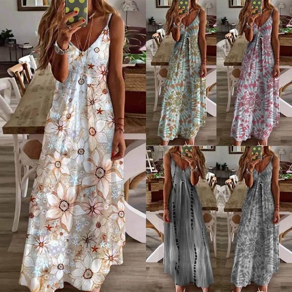 casual dresses fashion summer dress women v-neck printing loose sleeveless long maxi for jurk, Black;gray
casual dresses fashion summer dress women v-neck printing loose sleeveless long maxi for jurk, Black;gray