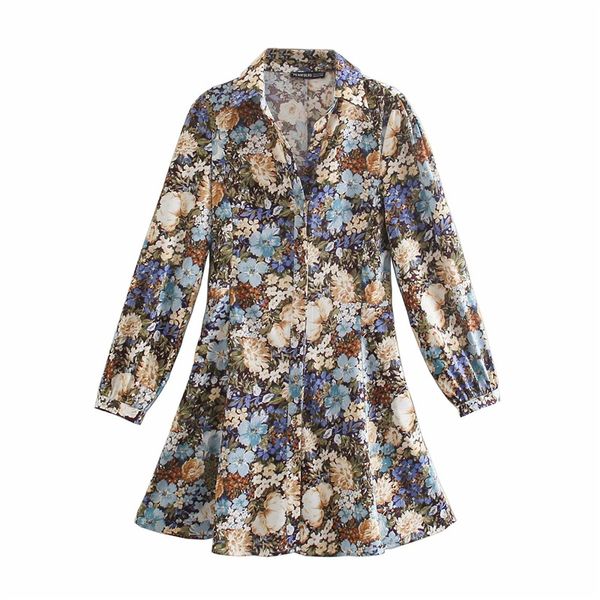 casual woman flower print mini shirt dress spring fashion ladies a-line beach dresses female elegant short 210515, Black;gray
casual woman flower print mini shirt dress spring fashion ladies a-line beach dresses female elegant short 210515, Black;gray