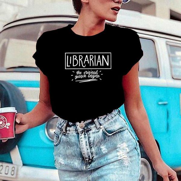 women's t-shirt librarian the original search engine t shirt women short sleeve tshirt fashion tee femme casual camiseta mujer, White
women's t-shirt librarian the original search engine t shirt women short sleeve tshirt fashion tee femme casual camiseta mujer, White