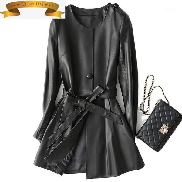 real quality leather high jacket women korean genuine sheepskin coat female spring autumn 2021 chaquetas de mujer women's & faux, Black
real quality leather high jacket women korean genuine sheepskin coat female spring autumn 2021 chaquetas de mujer women's & faux, Black