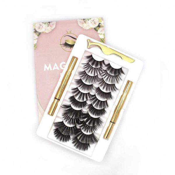false eyelashes 10 pairs of thick curling eyelashesset waterproof non smudge quick drying stick eyeliner magnetic
false eyelashes 10 pairs of thick curling eyelashesset waterproof non smudge quick drying stick eyeliner magnetic