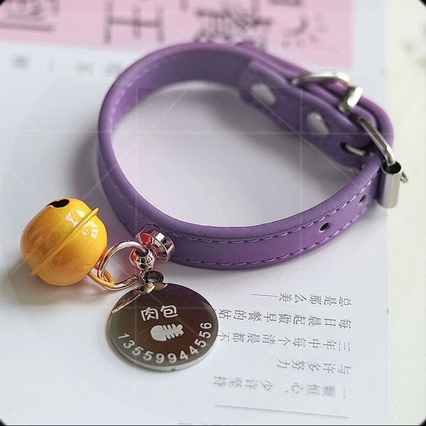 cat leather collar dog tag cat tag lettering bell small and medium sized dog traction pet products khxk
cat leather collar dog tag cat tag lettering bell small and medium sized dog traction pet products khxk