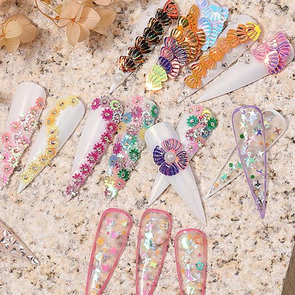 nail art decorations a set of 6 colors colorful glitter sequin symphony flowers shells stars nails flakes diy decoration accessories, Silver;gold
nail art decorations a set of 6 colors colorful glitter sequin symphony flowers shells stars nails flakes diy decoration accessories, Silver;gold