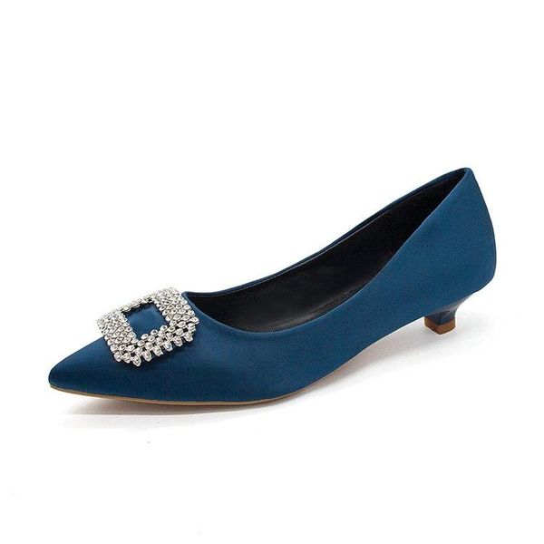 dress shoes low heels women pumps rhinestone buckle stiletto kitten satin wedding pointed toe ol office lady bride, Black
dress shoes low heels women pumps rhinestone buckle stiletto kitten satin wedding pointed toe ol office lady bride, Black