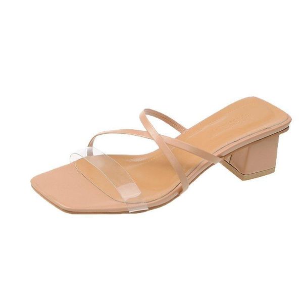 slippers summer women's pure color all-match cross vamp elegant simple fashion with heel outer wear 2021, Black
slippers summer women's pure color all-match cross vamp elegant simple fashion with heel outer wear 2021, Black