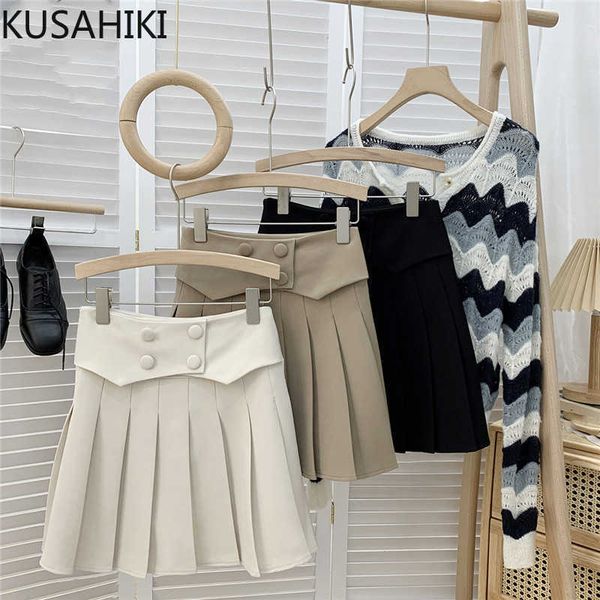 kusahiki double breasted pleated a-line mini skirt causal high waist spring women skirt solid fashion faldas moda 6f359 210602, Black
kusahiki double breasted pleated a-line mini skirt causal high waist spring women skirt solid fashion faldas moda 6f359 210602, Black
