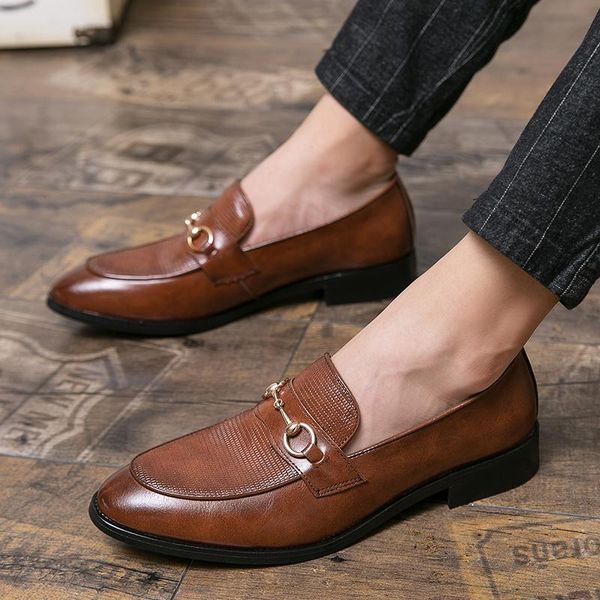 dress shoes men retro british pointed slip on brown red flats work oxford wedding prom formal footwear sapato social masculino, Black
dress shoes men retro british pointed slip on brown red flats work oxford wedding prom formal footwear sapato social masculino, Black