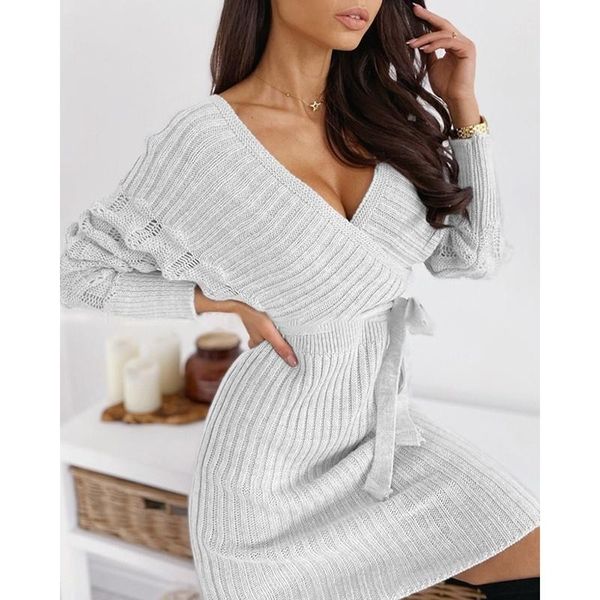 casual dresses women's autumn fashion elegant v-neck slim fit long sleeve bandage high waist package hip warm knitted sweater, Black;gray
casual dresses women's autumn fashion elegant v-neck slim fit long sleeve bandage high waist package hip warm knitted sweater, Black;gray