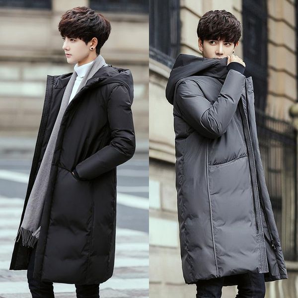 men's down & parkas jacket men 's winter korean style young and middle-aged pure color thickened coat, Black
men's down & parkas jacket men 's winter korean style young and middle-aged pure color thickened coat, Black