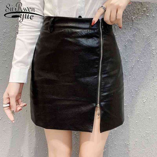spring black a-line pu leather skirt for women elegant high waist zipper female short mini party s 7927 50 210521
spring black a-line pu leather skirt for women elegant high waist zipper female short mini party s 7927 50 210521