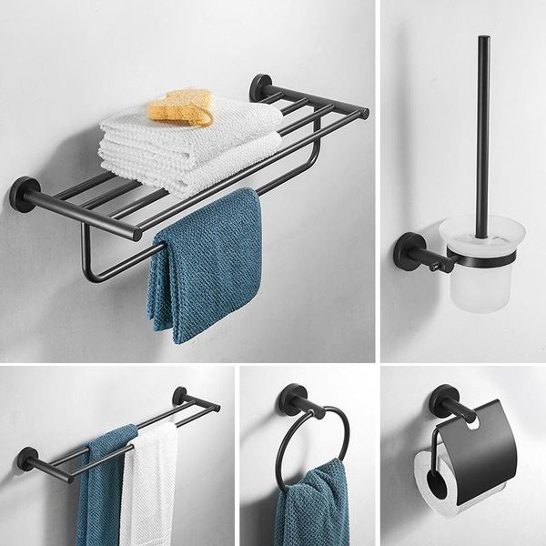 bath accessory set toilet brush holder matte black bathroom accessories 304 stainless steel towel rack shelf soap dish wall ring paper
bath accessory set toilet brush holder matte black bathroom accessories 304 stainless steel towel rack shelf soap dish wall ring paper