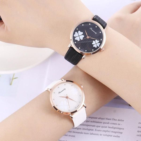 wristwatches 2021 personality four-leaf clover ultra-thin casual watch ladies fashion trend belt quartz women bayan kol saati, Slivery;brown
wristwatches 2021 personality four-leaf clover ultra-thin casual watch ladies fashion trend belt quartz women bayan kol saati, Slivery;brown