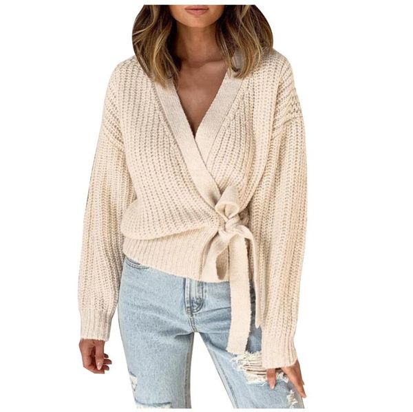 women's knits & tees women solid cardigan sweaters elegant v-neck long sleeve knitted short coat with belt autumn casual female clothes, White
women's knits & tees women solid cardigan sweaters elegant v-neck long sleeve knitted short coat with belt autumn casual female clothes, White
