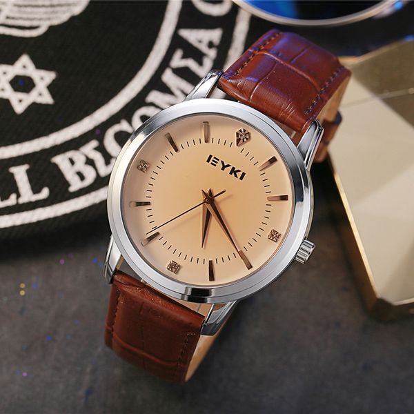 eyki waterproof men's iqi belt couple korean diamond fashion women's watch 8599, Slivery;brown
eyki waterproof men's iqi belt couple korean diamond fashion women's watch 8599, Slivery;brown