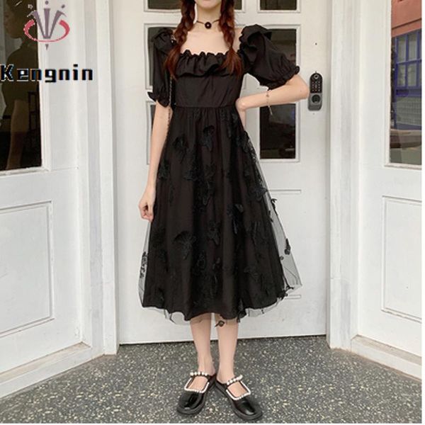 casual dresses 2021 women's summer sundresses oversized french style ladies party mesh hollow out embroidery black dress ke1446, Black;gray 
casual dresses 2021 women's summer sundresses oversized french style ladies party mesh hollow out embroidery black dress ke1446, Black;gray