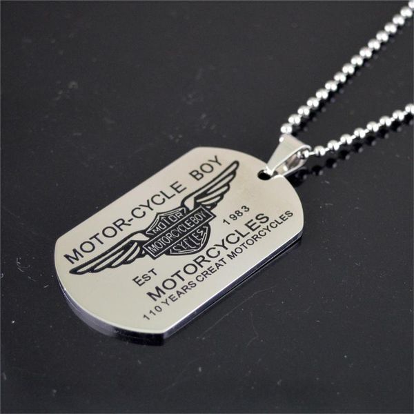 pendant necklaces motorcycle boy retro vintage rock style namepleate titanium stainless steel neckalces for men, Silver
pendant necklaces motorcycle boy retro vintage rock style namepleate titanium stainless steel neckalces for men, Silver