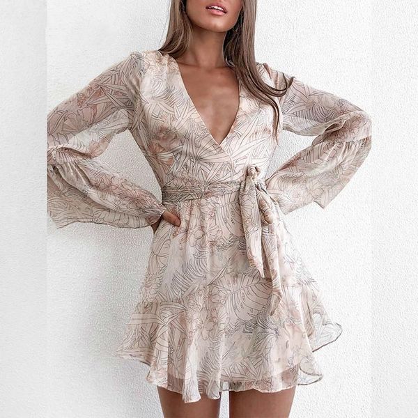 casual dresses chiffon sheer long sleeve printed dress women autumn 2021 v neck wrap party holiday female vestido de mujer, Black;gray
casual dresses chiffon sheer long sleeve printed dress women autumn 2021 v neck wrap party holiday female vestido de mujer, Black;gray