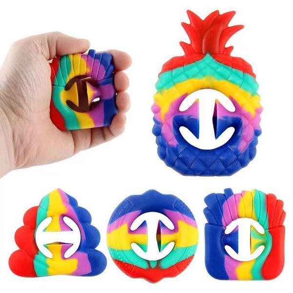 finger toys 2021 french fries pineapple grip irregular ring silicone suction cup rainbow decompression toy
finger toys 2021 french fries pineapple grip irregular ring silicone suction cup rainbow decompression toy