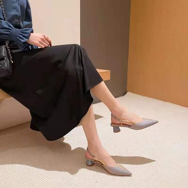 dress shoes luxury women pumps 2021 high heels two-piece pointed toe sandal buckle strap wedding party chain for lady size, Black
dress shoes luxury women pumps 2021 high heels two-piece pointed toe sandal buckle strap wedding party chain for lady size, Black