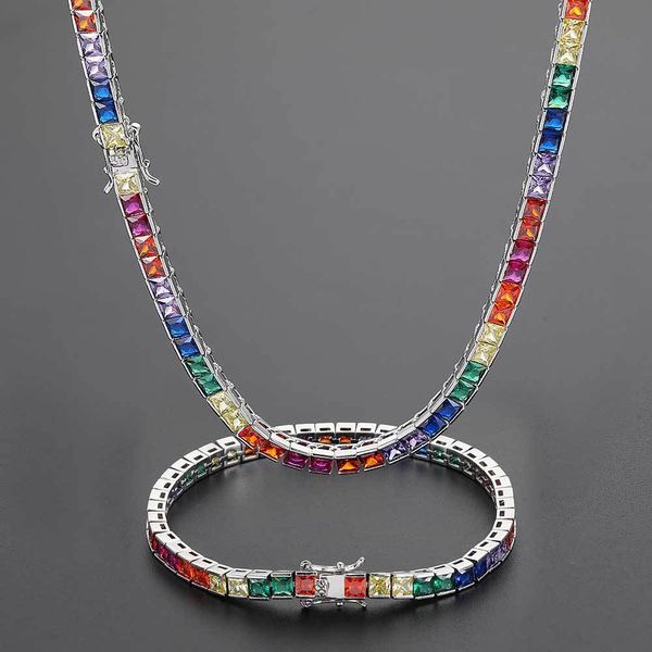 factory wholesale simple hip hop jewelry 4mm tennis chain copper inlaid color square zircon chaoren bracelet necklace popular fashion xmas g
factory wholesale simple hip hop jewelry 4mm tennis chain copper inlaid color square zircon chaoren bracelet necklace popular fashion xmas g