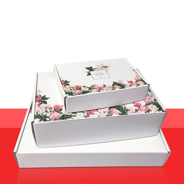packing boxes 10pcs flower printed gift box 3 layers corrugated white kraft packaging thicken cardboard carton express supplies
packing boxes 10pcs flower printed gift box 3 layers corrugated white kraft packaging thicken cardboard carton express supplies