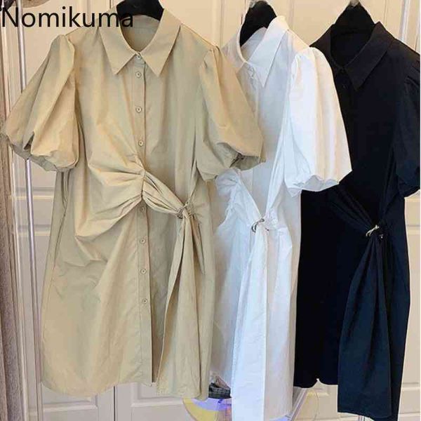 nomikuma cotton shirt dress women turn down collar short sleeve slim waist vintage dresses unicolor vintage fashion vestidos 210514, Black;gray
nomikuma cotton shirt dress women turn down collar short sleeve slim waist vintage dresses unicolor vintage fashion vestidos 210514, Black;gray