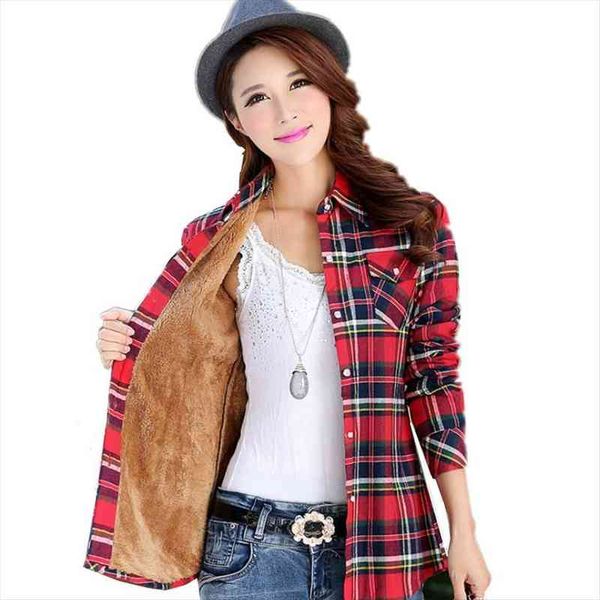 women wool thicken plaid shirts female plus size 4xl flannel long sleeve blouses cotton cashmere shirt winter pockets slim, White
women wool thicken plaid shirts female plus size 4xl flannel long sleeve blouses cotton cashmere shirt winter pockets slim, White