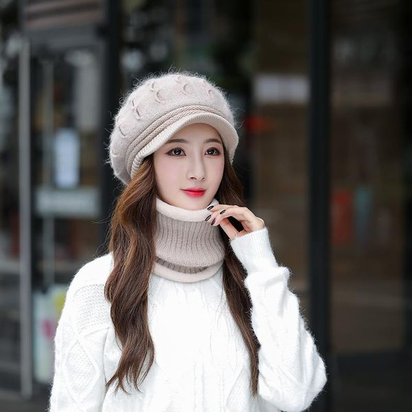 beanie/skull caps 2021 octagonal cap winter pompom hat and scarf set for women girls plus velvet warm female casual thick knitted, Blue;gray
beanie/skull caps 2021 octagonal cap winter pompom hat and scarf set for women girls plus velvet warm female casual thick knitted, Blue;gray