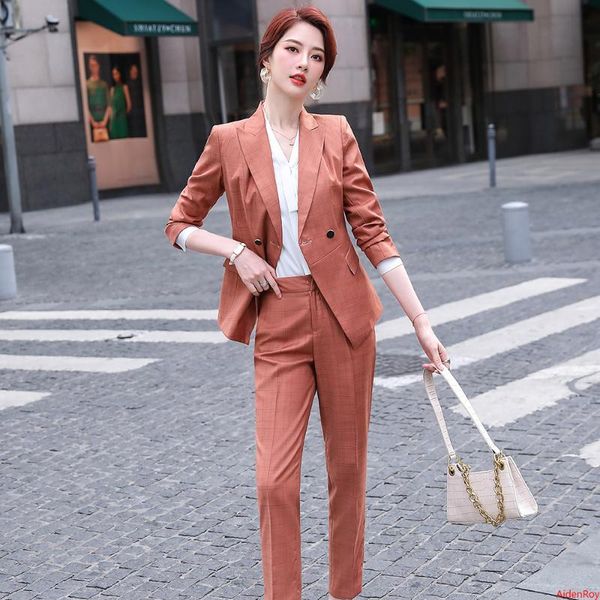 pink plaid formal suit pant pantsuit womens and blouses pants suits elegant work wear office ladies jacket sets women's & blazers, White;black
pink plaid formal suit pant pantsuit womens and blouses pants suits elegant work wear office ladies jacket sets women's & blazers, White;black
