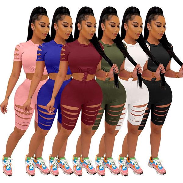 women's tracksuits hole sport 2 piece matching set women summer crop t shirt bodycon shorts leggings hollow out sportsuit workout o, Gray
women's tracksuits hole sport 2 piece matching set women summer crop t shirt bodycon shorts leggings hollow out sportsuit workout o, Gray