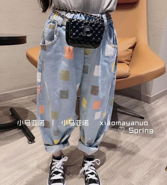 children's clothing 2021 spring girls thin plaid jeans, casual girl jeans trousers, Blue
children's clothing 2021 spring girls thin plaid jeans, casual girl jeans trousers, Blue