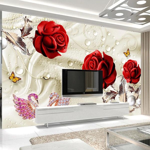 wallpapers custom po 3d stereoscopic red rose swan jewelry living room tv background wall mural waterproof silk cloth wallpaper flower
wallpapers custom po 3d stereoscopic red rose swan jewelry living room tv background wall mural waterproof silk cloth wallpaper flower