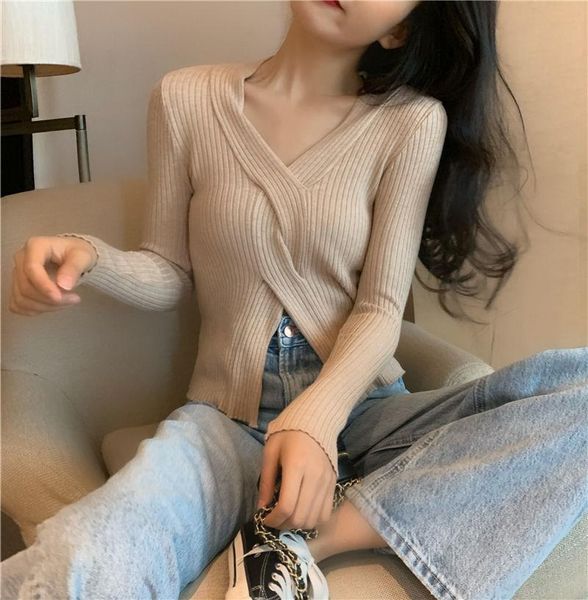 women's sweaters knitted khaki pullover v neck design solid color long sleeves slim wholesale autumn winter fashion female clothing, White;black
women's sweaters knitted khaki pullover v neck design solid color long sleeves slim wholesale autumn winter fashion female clothing, White;black