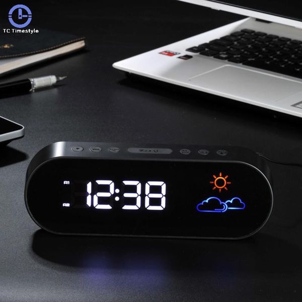 other clocks & accessories weather forecast alarm clock led digital fm radio electronic desk mute colorful bedside snooze watch adjustable b
other clocks & accessories weather forecast alarm clock led digital fm radio electronic desk mute colorful bedside snooze watch adjustable b