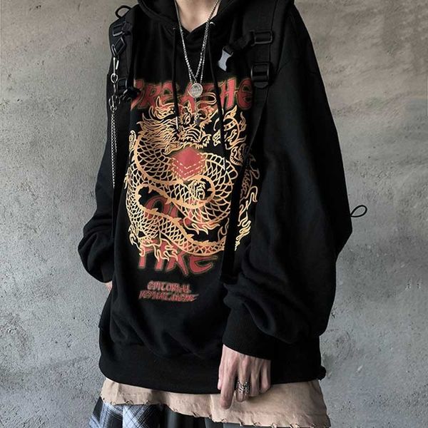 women's hoodies & sweatshirts long sleeve shirt with a hood, chinese style, round collar, autumn, hip-hop, broad band, rock , drop si0e, Black
women's hoodies & sweatshirts long sleeve shirt with a hood, chinese style, round collar, autumn, hip-hop, broad band, rock , drop si0e, Black
