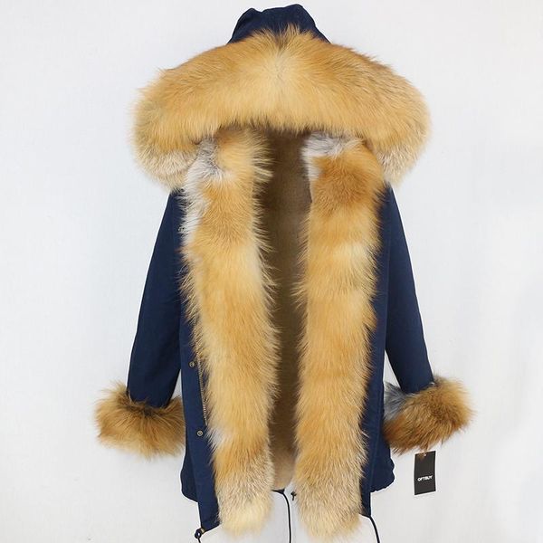 women's fur & faux winter jacket women oftbuy 2021 real coat long parka natural trim hood brand parkas thick warm streetwear detachable, Black
women's fur & faux winter jacket women oftbuy 2021 real coat long parka natural trim hood brand parkas thick warm streetwear detachable, Black