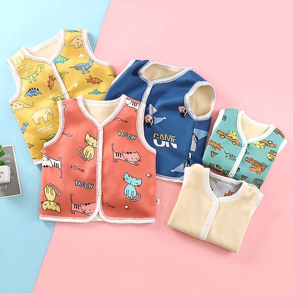 2021 kids warm thick vest cute 1-6y children cartoon clothes velvet cotton vest baby boys girls winter thick outwear baby coat, Blue;gray
2021 kids warm thick vest cute 1-6y children cartoon clothes velvet cotton vest baby boys girls winter thick outwear baby coat, Blue;gray