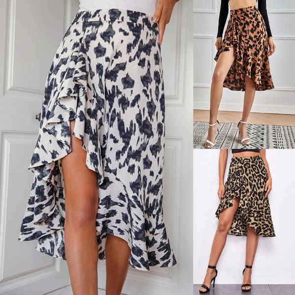 skirts women's casual split ruffle leopard print skirt a-line long skirt su2355, Black
skirts women's casual split ruffle leopard print skirt a-line long skirt su2355, Black