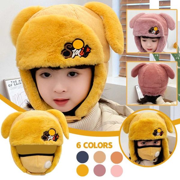 fashion cute children's hat winter warm breathing valve lei feng crochet beanie mondkapjes wasbaar caps & hats, Yellow
fashion cute children's hat winter warm breathing valve lei feng crochet beanie mondkapjes wasbaar caps & hats, Yellow