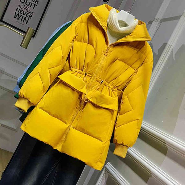 new korean quality women's long down cotton jacket fashion loose casual winter thick warm parkas overcoat tide f1225, Black
new korean quality women's long down cotton jacket fashion loose casual winter thick warm parkas overcoat tide f1225, Black