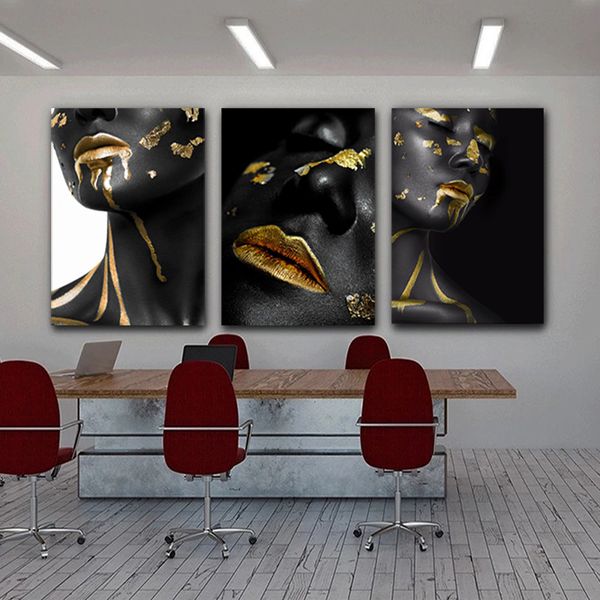golden black woman posters canvas prints wall art pictures for living room home decor indoor decorations portrait wall painting
golden black woman posters canvas prints wall art pictures for living room home decor indoor decorations portrait wall painting