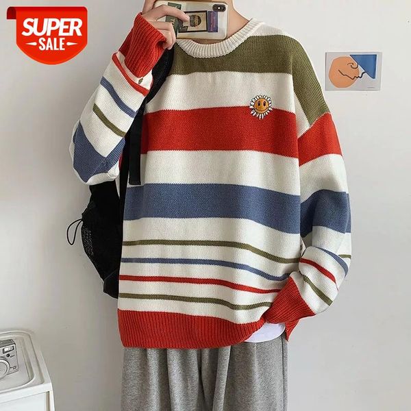 2020 men's striped printing wool sweater loose colorful coats youth in warm pullovers round neck clothes cashmere knitting -xl #2o2f, White;black
2020 men's striped printing wool sweater loose colorful coats youth in warm pullovers round neck clothes cashmere knitting -xl #2o2f, White;black