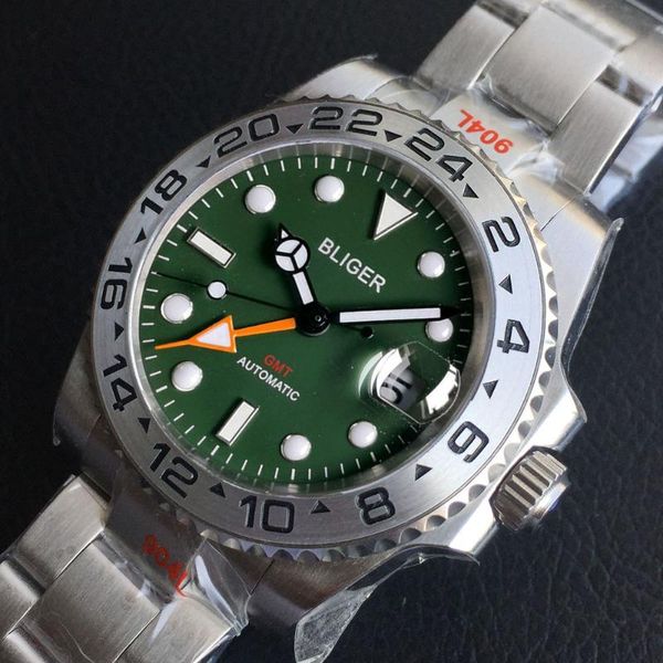 wristwatches bliger 40mm fashion watch green dial sapphire glass date indicator rotating bezel gmt automatic men wristwatch, Slivery;brown
wristwatches bliger 40mm fashion watch green dial sapphire glass date indicator rotating bezel gmt automatic men wristwatch, Slivery;brown