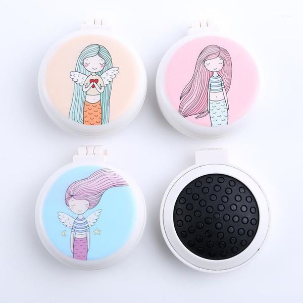 travel folding comb mirror hair brushes airbag massage foldable pocket girl mermaid mini round easy-take brush1, Silver
travel folding comb mirror hair brushes airbag massage foldable pocket girl mermaid mini round easy-take brush1, Silver