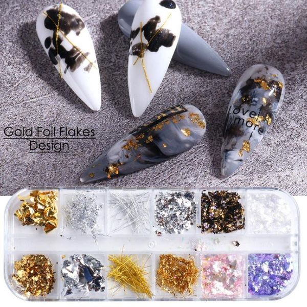 nail art kits 1 box 12 grids glitter foil operate easily metallic crafts making gold flakes accessories
nail art kits 1 box 12 grids glitter foil operate easily metallic crafts making gold flakes accessories