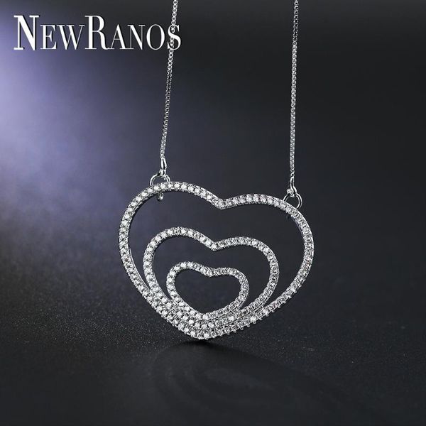 pendant necklaces ranos charm hollow heart necklace pave cubic zirconia for women fashion jewelry pwx020, Silver
pendant necklaces ranos charm hollow heart necklace pave cubic zirconia for women fashion jewelry pwx020, Silver