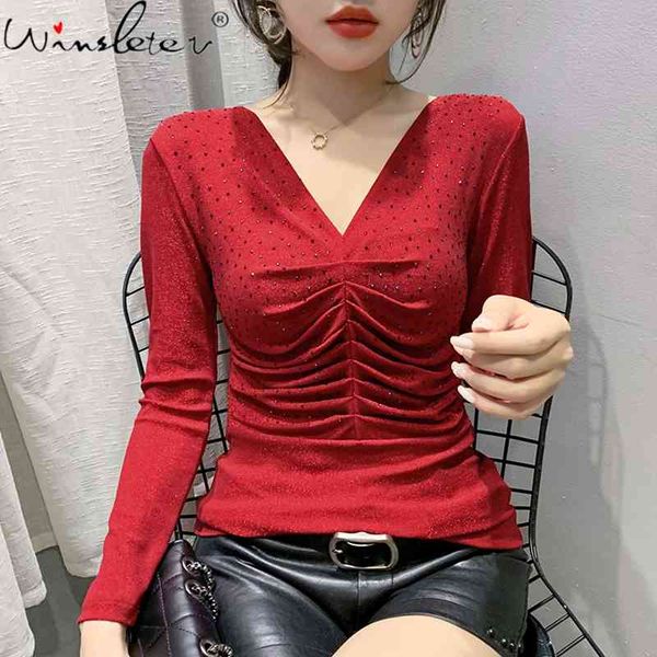 women's t-shirt autumn winter korean style t-shirt fashion shiny diamonds drape women ropa mujer pullover shirt cotton t, White
women's t-shirt autumn winter korean style t-shirt fashion shiny diamonds drape women ropa mujer pullover shirt cotton t, White